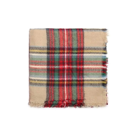 Classic Tartan Soft Knit Blanket Scarf - Picture 8 of 8